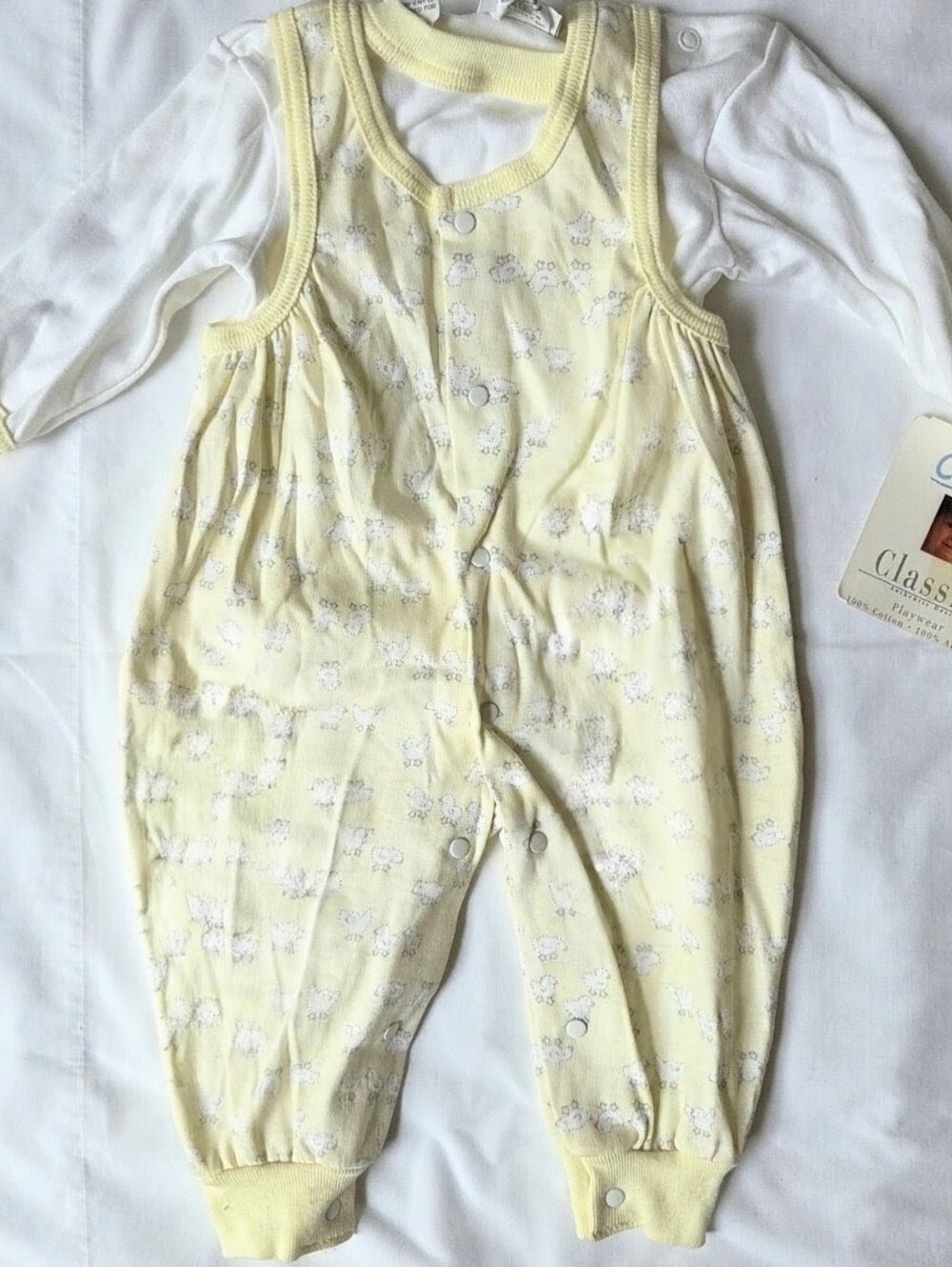 CARTER'S CLASSICS NEW w/ TAGS vintage Baby Infant 2pc Sz. 0-3m Cotton Clothes